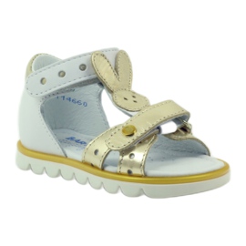 Bartek Sandalki Aplicación Conejo Flexible 31491 Blanco/Oro 1