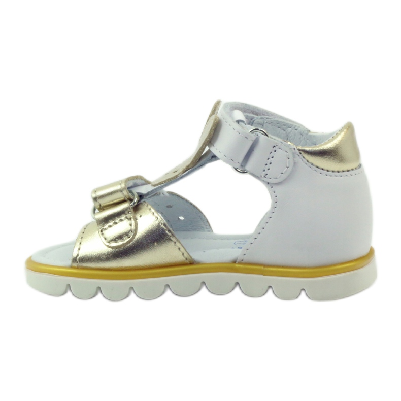 Bartek Sandalki Aplicación Conejo Flexible 31491 Blanco/Oro 2