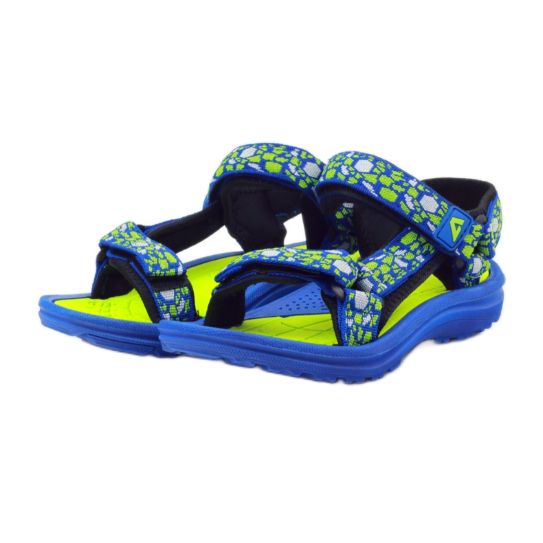 Sandalias niño American Club azul 8122 verde 3