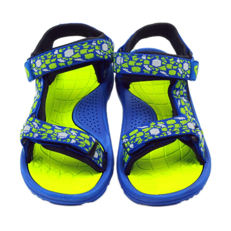 Sandalias niño American Club azul 8122 verde 4