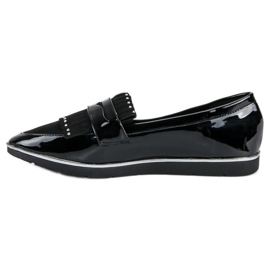 Mocasín lacado negro 2