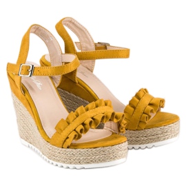 Bello Star Sandalias alpargatas amarillas amarillo 5