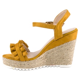 Bello Star Sandalias alpargatas amarillas amarillo 3