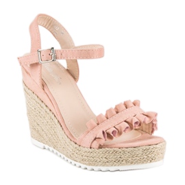 Bello Star Sandalias alpargatas rosas rosado 1