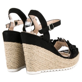 Bello Star Sandalias alpargatas negras negro 1