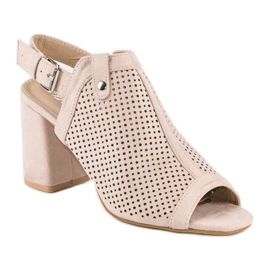 Sandalias caladas con pala marrón 3