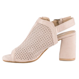 Sandalias caladas con pala marrón 4