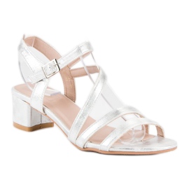 Ideal Shoes Sandalias planas gris 2