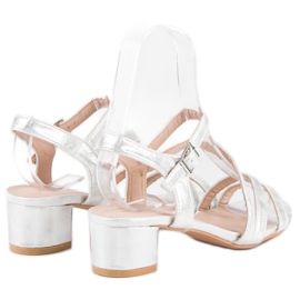 Ideal Shoes Sandalias planas gris 4