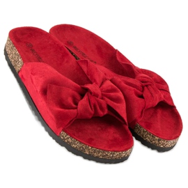 Bestelle Babuchas ante rojo 4