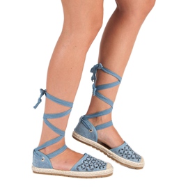 Sweet Shoes Alpargatas anudadas azul 5