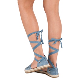 Sweet Shoes Alpargatas anudadas azul 12
