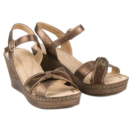 Sandalias vinceza marrón 5