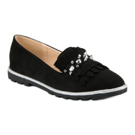 Forever Folie Mocasines elegantes de ante negro 2