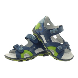 Sandalias con velcro Ren But 3277 denim azul verde 3