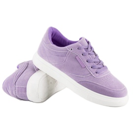 Zapatillas en la plataforma violeta 4