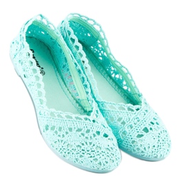 Seastar Bailarinas encaje menta verde 4