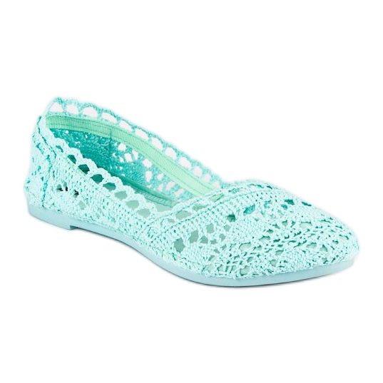 Seastar Bailarinas encaje menta verde 1 Seastar Bailarinas encaje menta verde 1