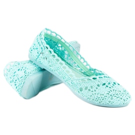 Seastar Bailarinas encaje menta verde 3