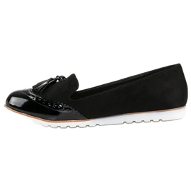 Super Me Mocasines negros con flecos 4