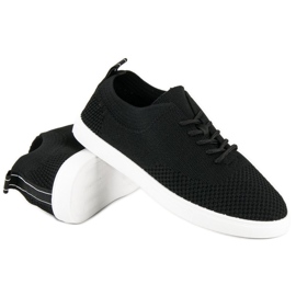 Super Me Deportivas atadas con tela negro 1 Super Me Deportivas atadas con tela negro 1