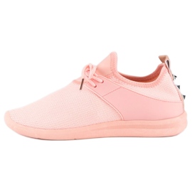 Super Me Deportivas de tejido rosa rosado 3