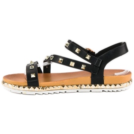 Anesia Paris Sandalias Negras Con Tachuelas negro 3