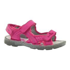 Ren But Sandalias de niñas flexibles de cuero 4256 Amaranth Ren pero rosado 1