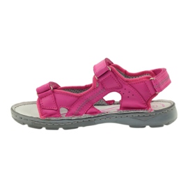 Ren But Sandalias de niñas flexibles de cuero 4256 Amaranth Ren pero rosado 2