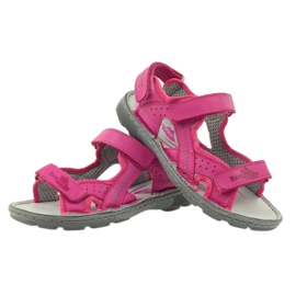 Ren But Sandalias de niñas flexibles de cuero 4256 Amaranth Ren pero rosado 3