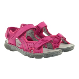 Ren But Sandalias de niñas flexibles de cuero 4256 Amaranth Ren pero rosado 4