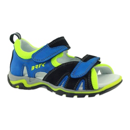 Sandalias Con Velcro Bartek 16187 cobalto negro azul verde 1 Sandalias Con Velcro Bartek 16187 cobalto negro azul verde 1