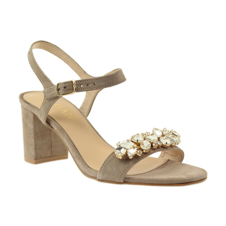 Sandalias en el poste beige Sagan 53214 1