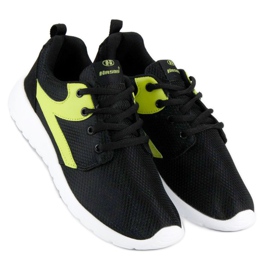 Hasby Calzado deportivo textil negro amarillo 3