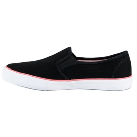 McKey Slipons de textil negro 1