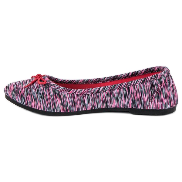 McKey Bailarina Textil Canalé gris rosa 1