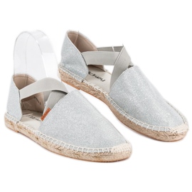 McKey Alpargatas plateadas gris 2