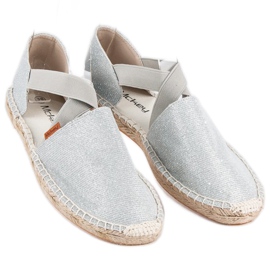 McKey Alpargatas plateadas gris 3