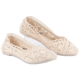 Seastar Bailarinas encaje beige 3