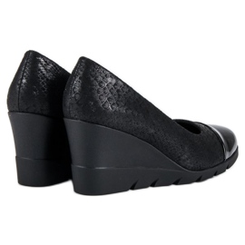 Filippo Zapatos de tacón negros con cuña 2