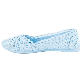 Seastar Bailarinas encaje azul 3