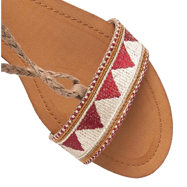 Vices Sandalias planas mujer marrón 2