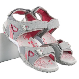 American Club Sandalias mujer americanas cómodas gris 1
