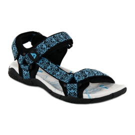 American Club Sandalias americanas textil velcro azul 3