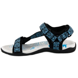American Club Sandalias americanas textil velcro azul 4