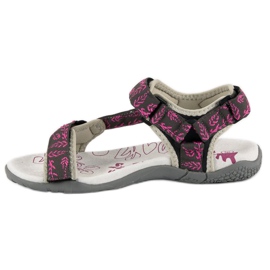 American Club Sandalias americanas textil velcro rosado 3