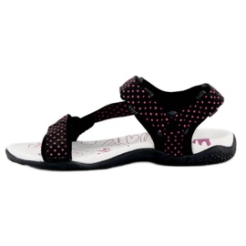 American Club Sandalias americanas textil velcro negro 4
