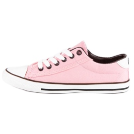 Seastar zapatillas old school atadas rosado 2
