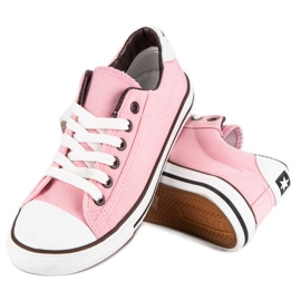 Seastar zapatillas old school atadas rosado 3