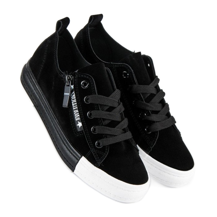 Seastar Deportivas de ante negro 1